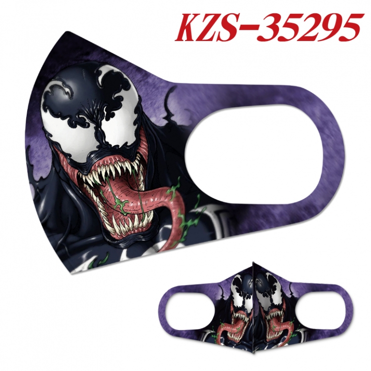 Venom Cartoon ice silk cotton double-sided printing mask   price for 5 pcs KZS-35295A