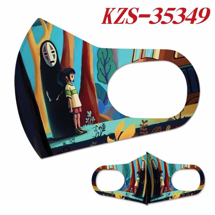 TOTORO Cartoon ice silk cotton double-sided printing mask price for 5 pcs KZS-35349A