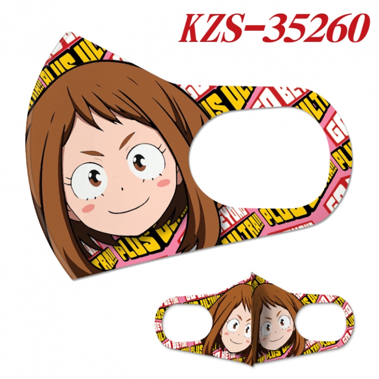My Hero Academia Anime ice silk cotton double-sided printing mask scarf price for 5 pcs  KZS-35260A
