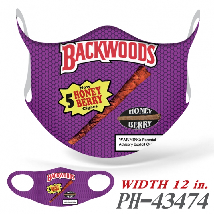 BACKWOODS  Full color Ice silk seamless Mask   price for 5 pcs  PH-43474A