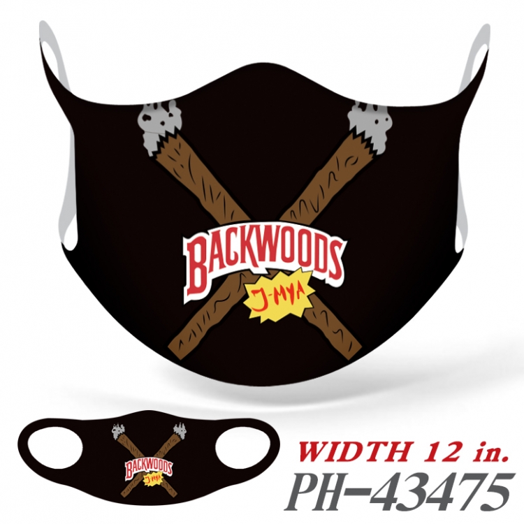 BACKWOODS  Full color Ice silk seamless Mask   price for 5 pcs  PH-43475A