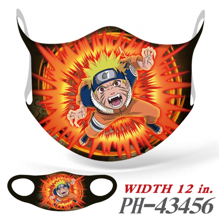 Naruto Full color Ice silk seamless Mask   price for 5 pcs  PH-43456A