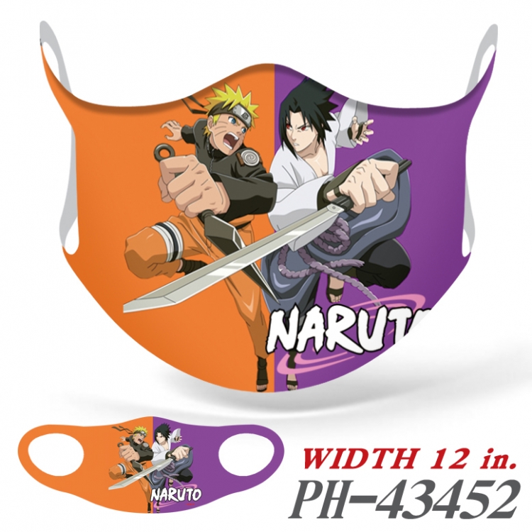 Naruto Full color Ice silk seamless Mask   price for 5 pcs   PH-43455A