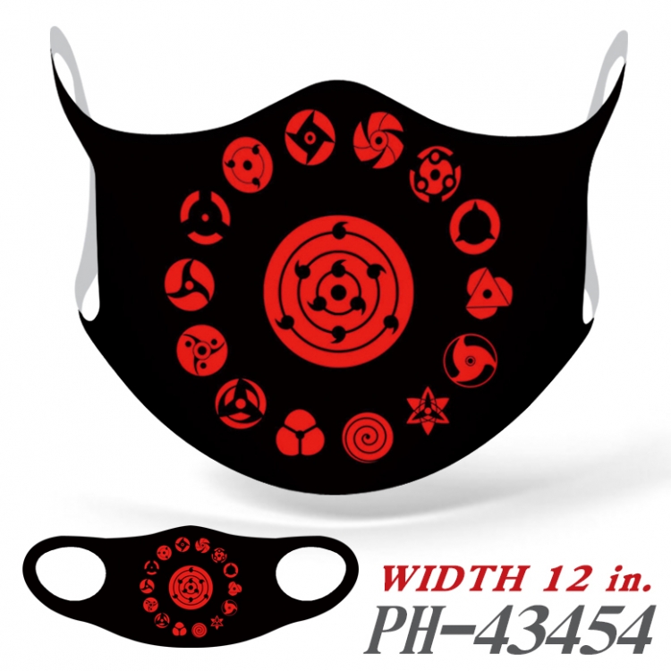 Naruto Full color Ice silk seamless Mask   price for 5 pcs  PH-43454A