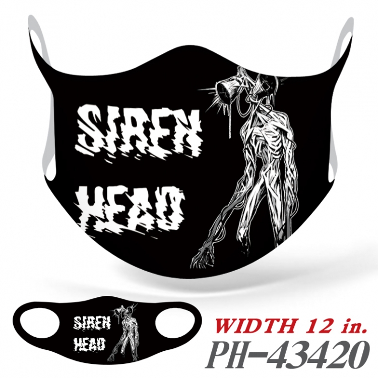 Siren Head Full color Ice silk seamless Mask   price for 5 pcs PH-43420A