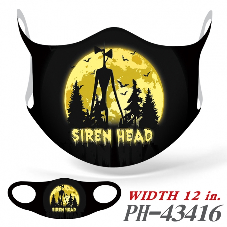 Siren Head Full color Ice silk seamless Mask   price for 5 pcs PH-43416A