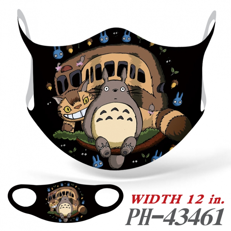 TOTORO Full color Ice silk seamless Mask   price for 5 pcs  PH-43461A