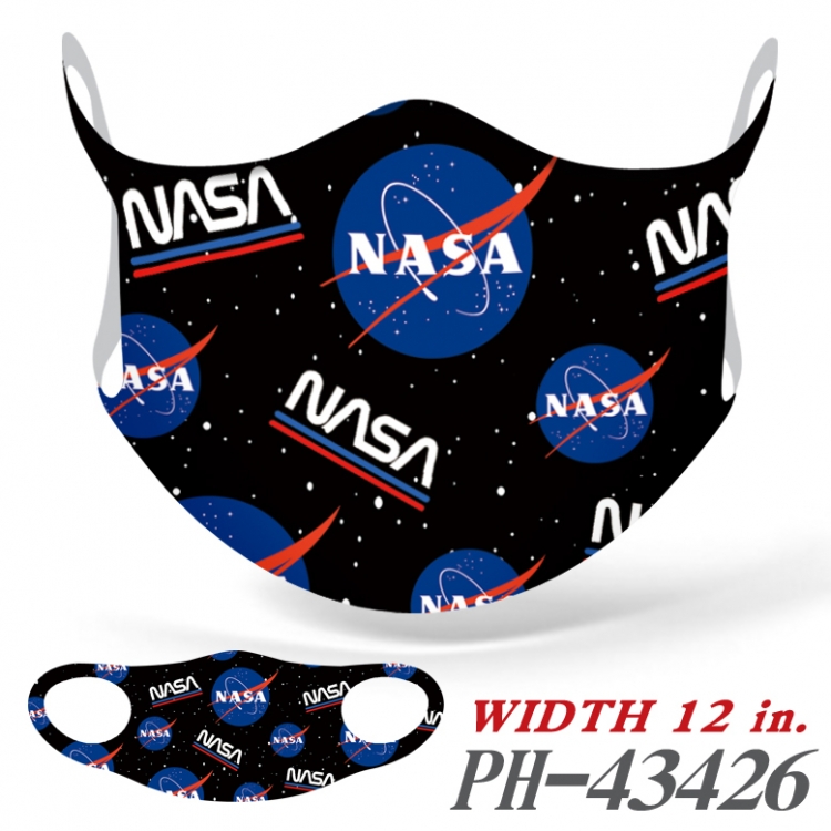 NASA Full color Ice silk seamless Mask   price for 5 pcs   PH-43426A