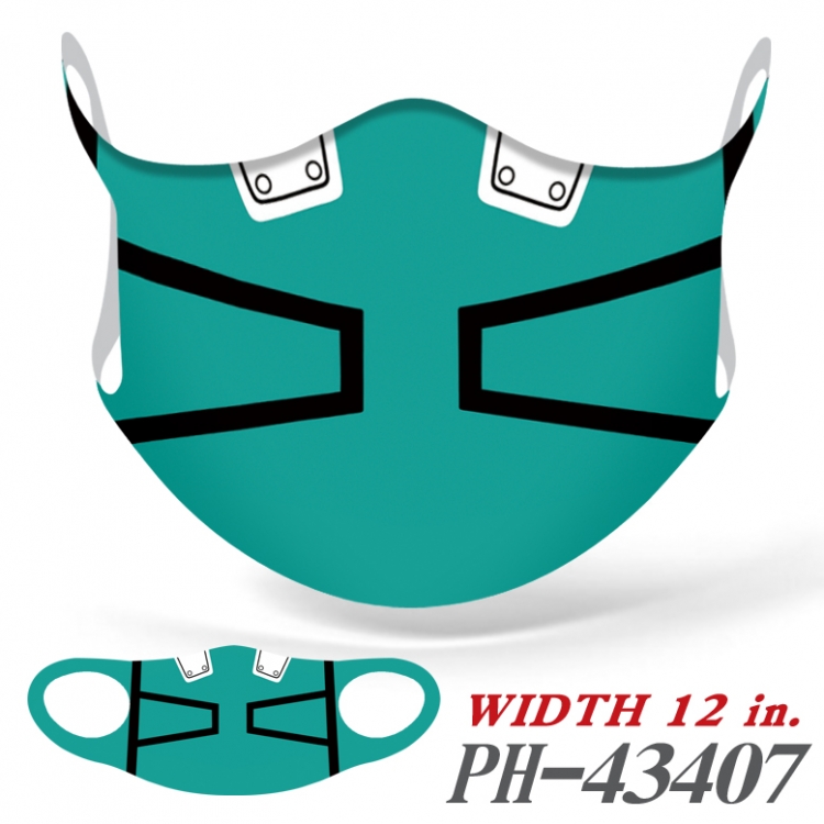 My Hero Academia Full color Ice silk seamless Mask   price for 5 pcs PH-43407A