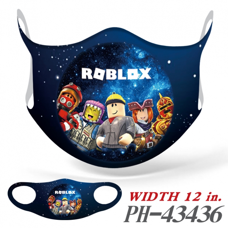 Roblox Full color Ice silk seamless Mask   price for 5 pcs PH-43436A