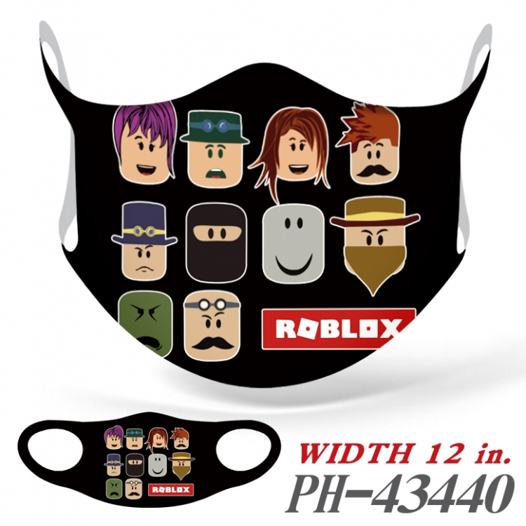 Roblox Full color Ice silk seamless Mask   price for 5 pcs PH-43440A