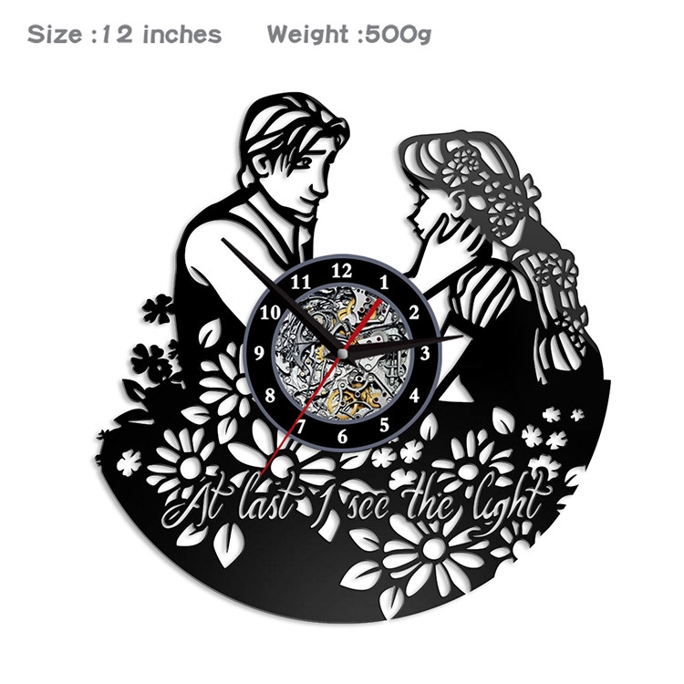 Alice in Wonderland Creative painting wall clocks and clocks PVC material No battery ALS-006