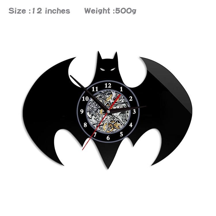 Batman  Creative painting wall clocks and clocks PVC material No battery BFX-015