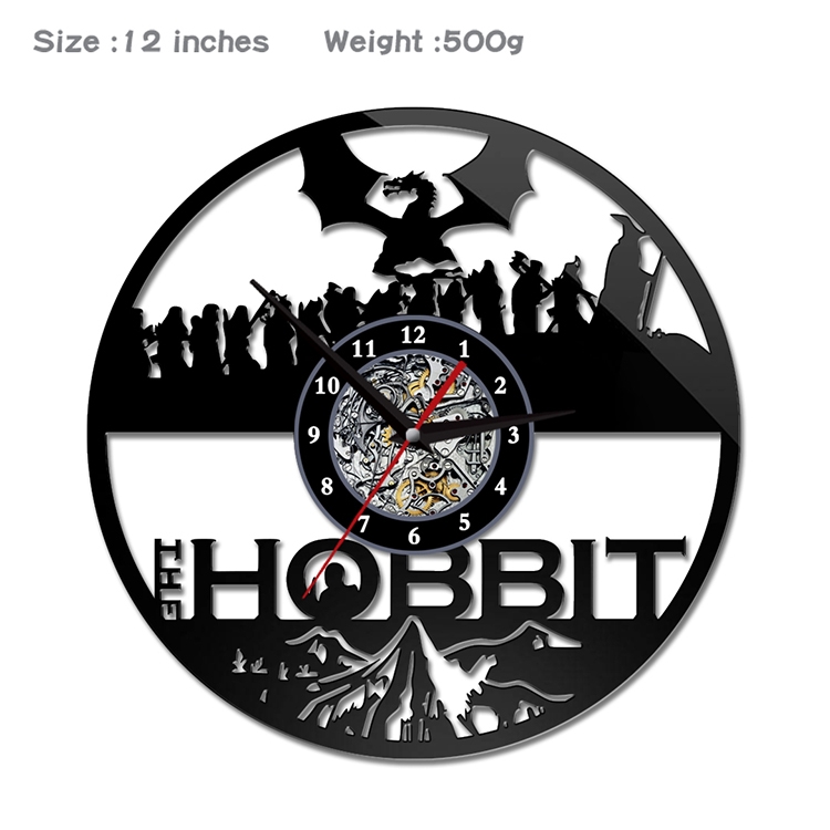 The Hobbit Creative painting wall clocks and clocks PVC material No battery HBTR-001