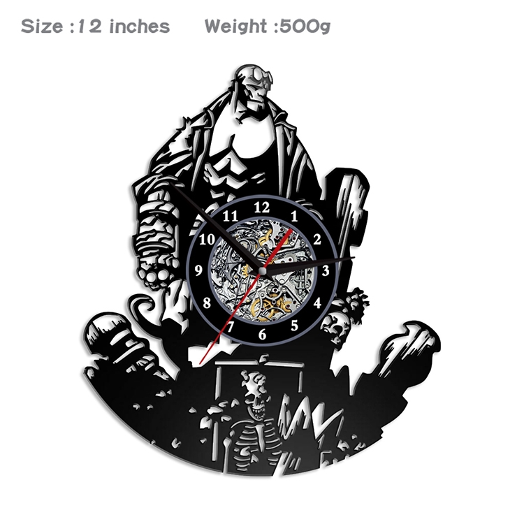 Hellboy Creative painting wall clocks and clocks PVC material No battery  DYNJ-001