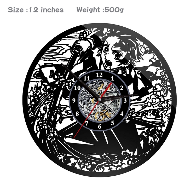 Demon Slayer Kimets  Creative painting wall clocks and clocks PVC material No battery GMZR-007