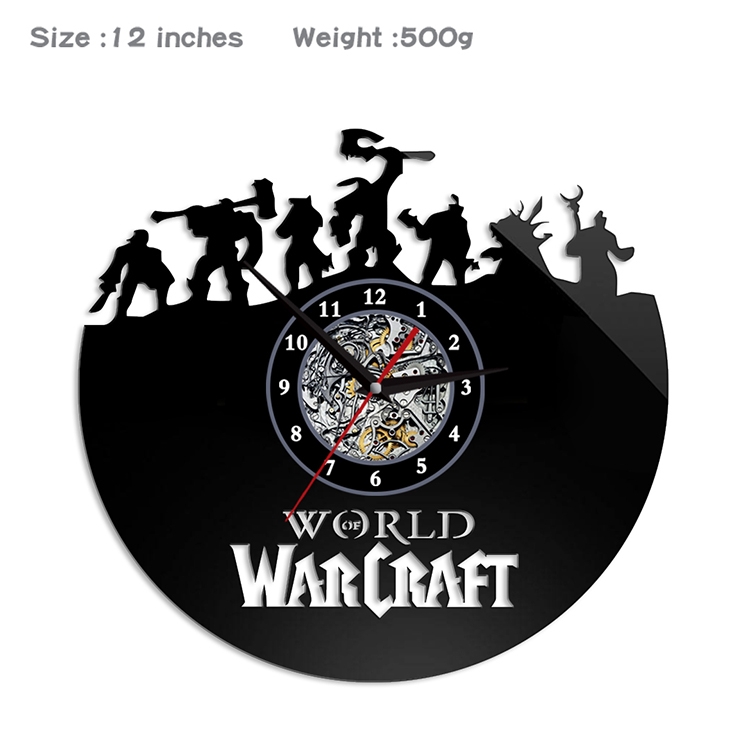 World Of Warcraft  Creative painting wall clocks and clocks PVC material No battery MSSJ-002