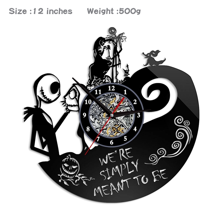 The Nightmare Before Christmas Creative painting wall clocks and clocks PVC material No battery SDYJH-021