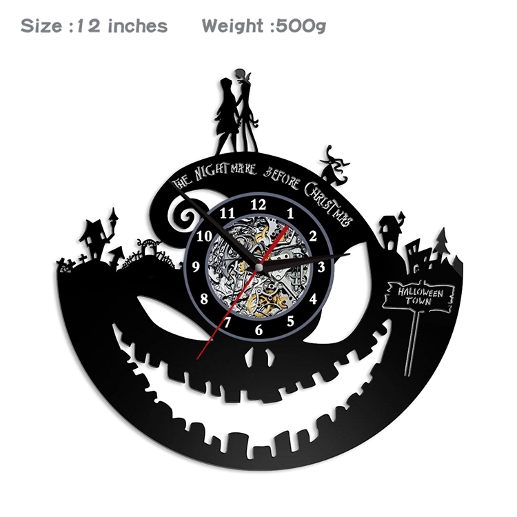 The Nightmare Before Christmas Creative painting wall clocks and clocks PVC material No battery SDYJH-022