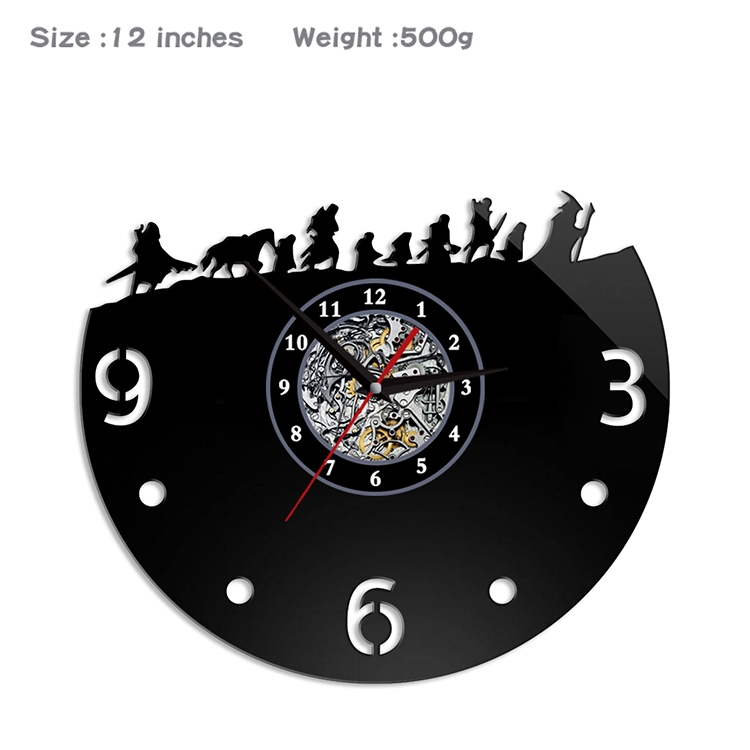 The Lord of the Rings Creative painting wall clocks and clocks PVC material No battery
