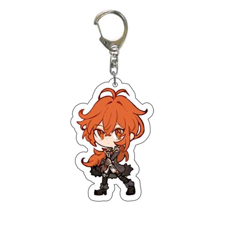 Genshin Impact Anime acrylic Key Chain  price for 5 pcs 6381