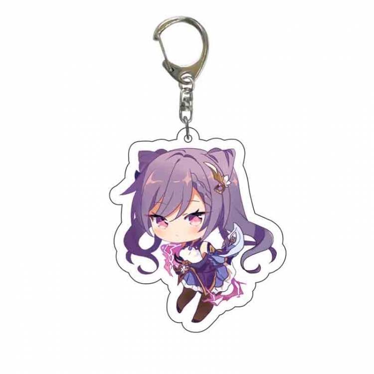 Genshin Impact Anime acrylic Key Chain  price for 5 pcs 6380