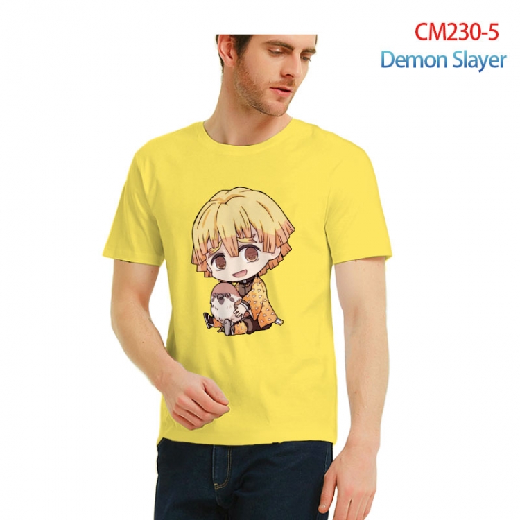 Demon Slayer Kimets Printed short-sleeved cotton T-shirt from S to 3XL   CM230-5