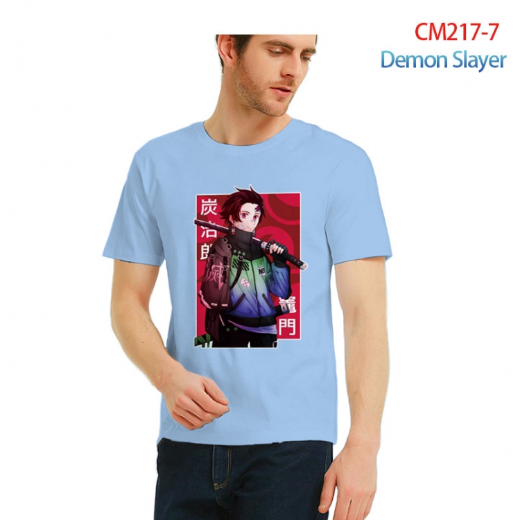 Demon Slayer Kimets Printed short-sleeved cotton T-shirt from S to 3XL  CM217-7