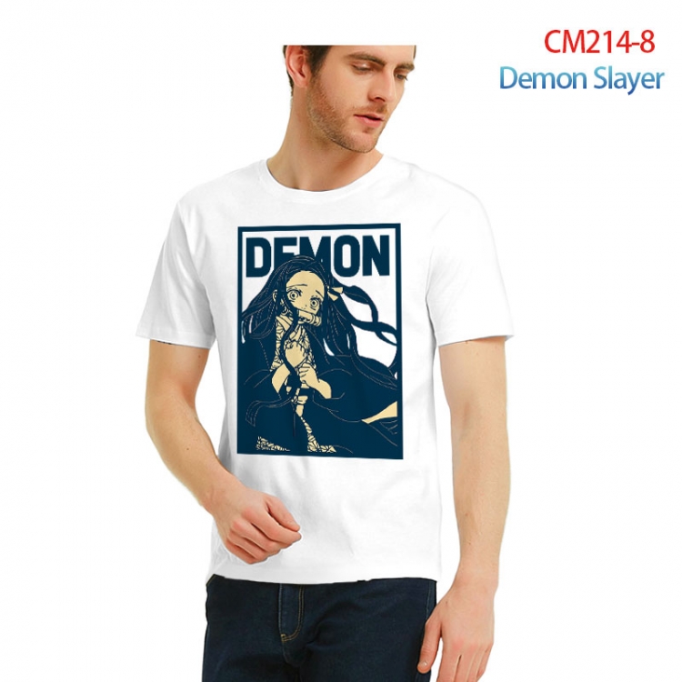 Demon Slayer Kimets Printed short-sleeved cotton T-shirt from S to 3XL  CM214-8