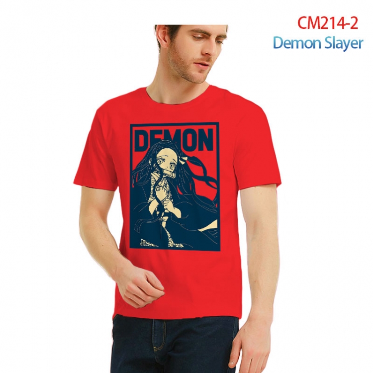 Demon Slayer Kimets Printed short-sleeved cotton T-shirt from S to 3XL  CM214-2