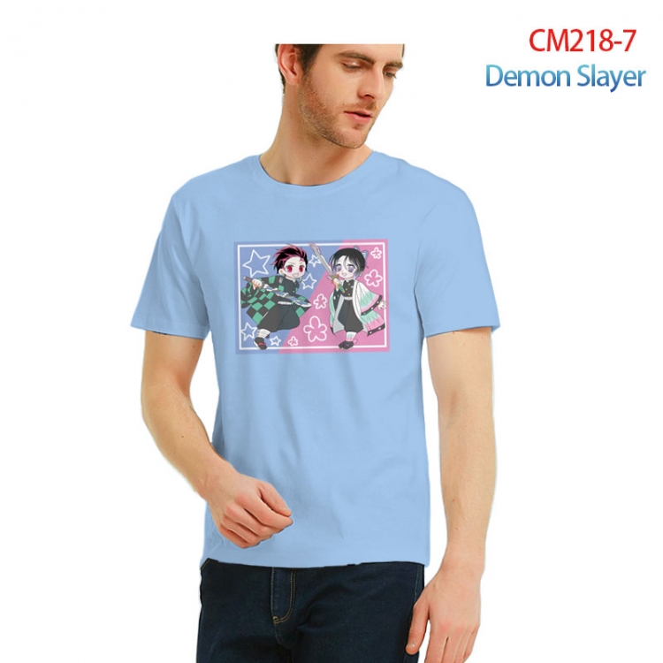 Demon Slayer Kimets Printed short-sleeved cotton T-shirt from S to 3XL  CM218-7