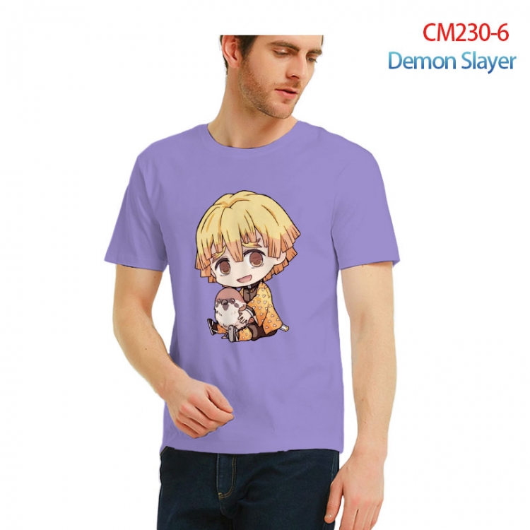 Demon Slayer Kimets Printed short-sleeved cotton T-shirt from S to 3XL   CM230-6