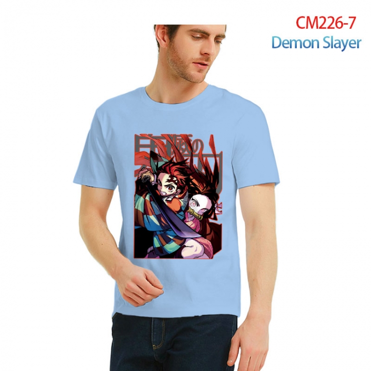 Demon Slayer Kimets Printed short-sleeved cotton T-shirt from S to 3XL  CM226-7