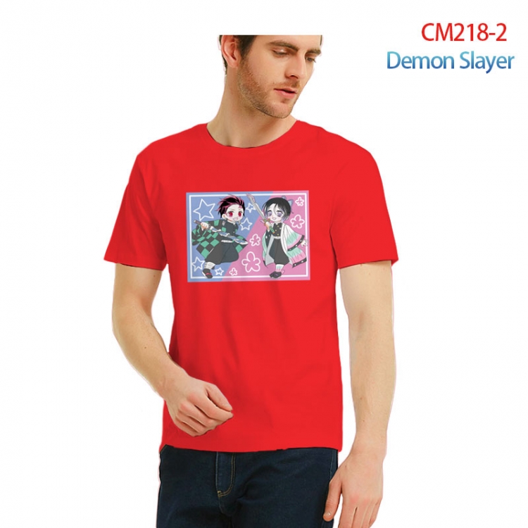 Demon Slayer Kimets Printed short-sleeved cotton T-shirt from S to 3XL  CM218-2