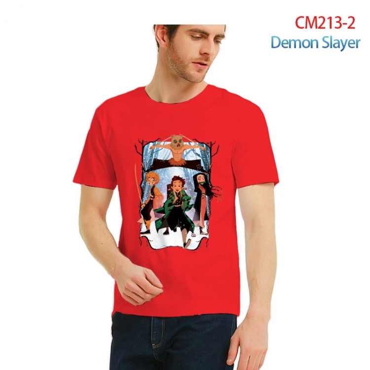 Demon Slayer Kimets Printed short-sleeved cotton T-shirt from S to 3XL  CM213-2