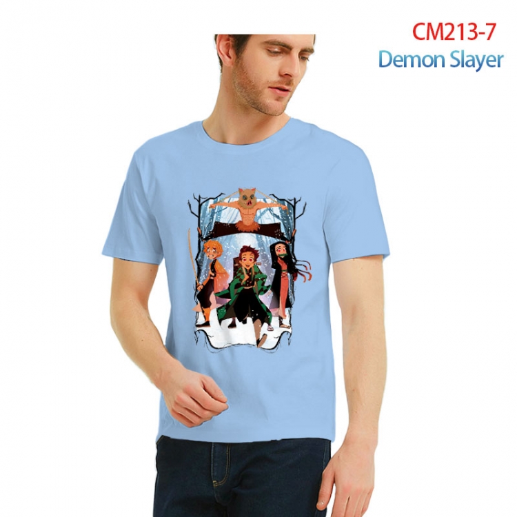 Demon Slayer Kimets  Printed short-sleeved cotton T-shirt from S to 3XL  CM213-7