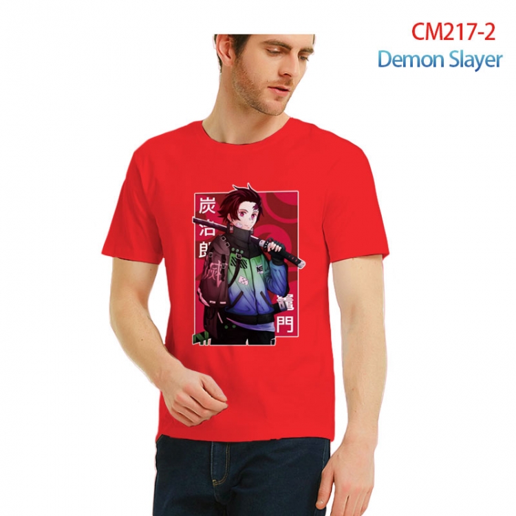 Demon Slayer Kimets  Printed short-sleeved cotton T-shirt from S to 3XL  CM217-2