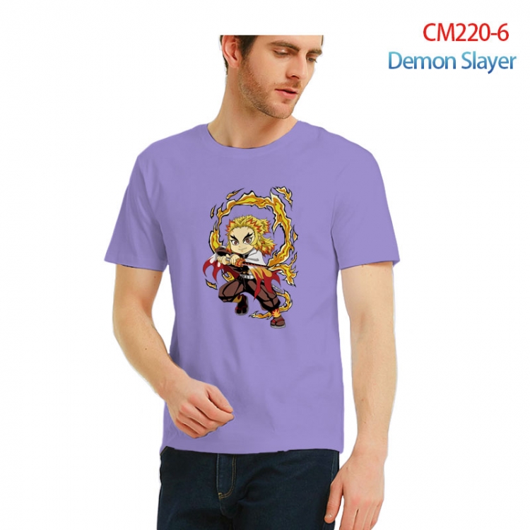 Demon Slayer Kimets  Printed short-sleeved cotton T-shirt from S to 3XL  CM220-6