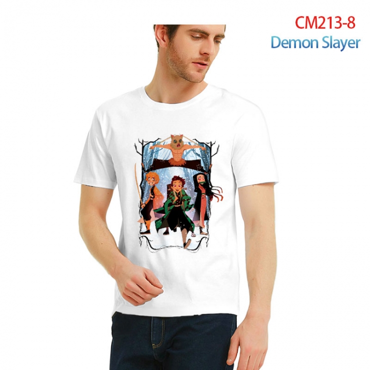 Demon Slayer Kimets  Printed short-sleeved cotton T-shirt from S to 3XL  CM213-8