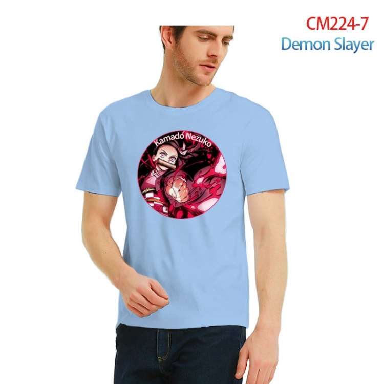 Demon Slayer Kimets  Printed short-sleeved cotton T-shirt from S to 3XL  CM224-7