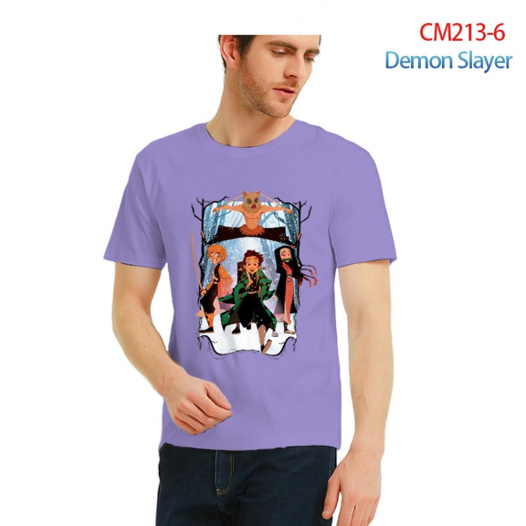 Demon Slayer Kimets  Printed short-sleeved cotton T-shirt from S to 3XL  CM213-6