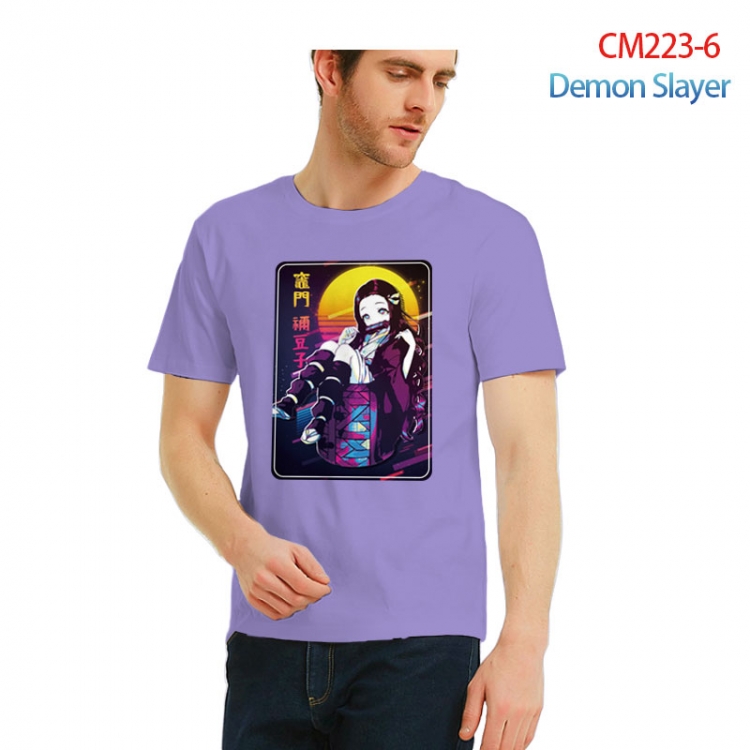 Demon Slayer Kimets Printed short-sleeved cotton T-shirt from S to 3XL  CM223-6