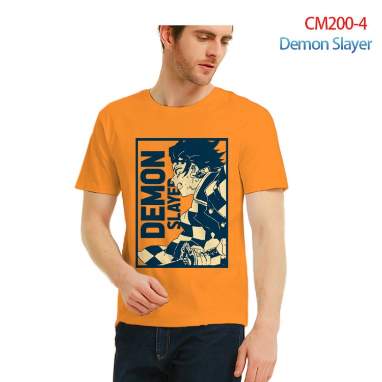 Demon Slayer Kimets Printed short-sleeved cotton T-shirt from S to 3XL  CM200-4