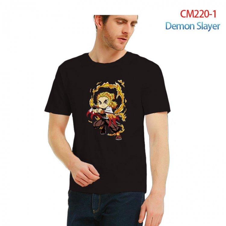 Demon Slayer Kimets Printed short-sleeved cotton T-shirt from S to 3XL   CM220-1