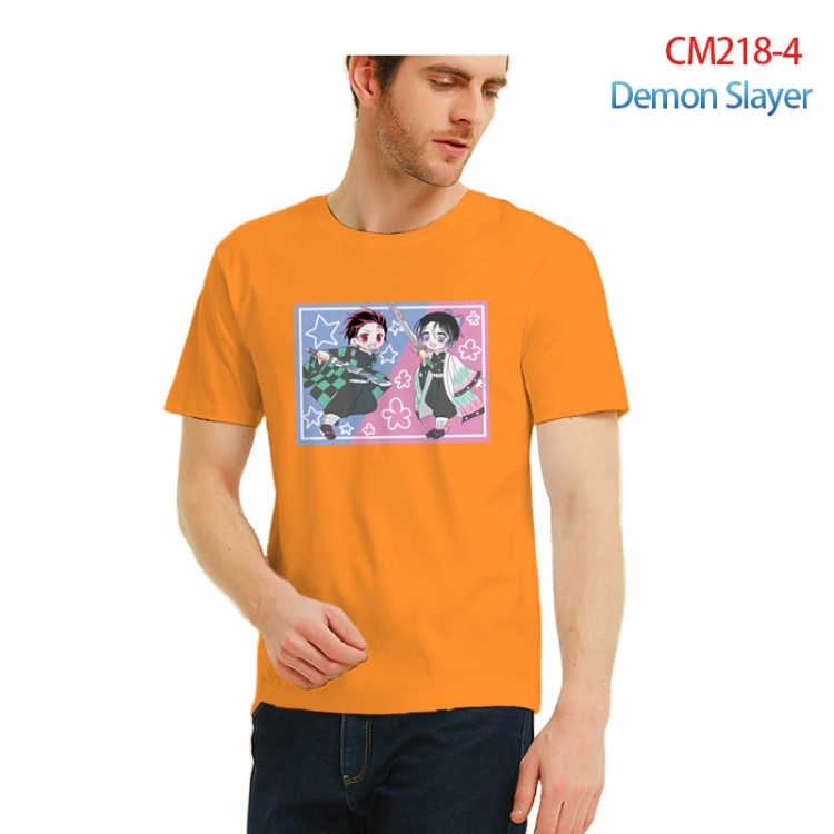 Demon Slayer Kimets Printed short-sleeved cotton T-shirt from S to 3XL   CM218-4