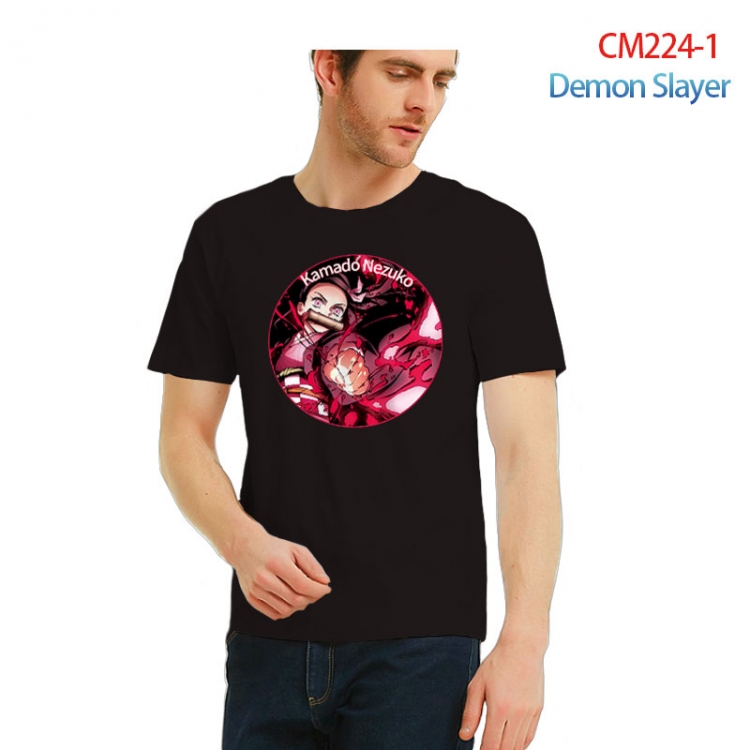 Demon Slayer Kimets Printed short-sleeved cotton T-shirt from S to 3XL   CM224-1