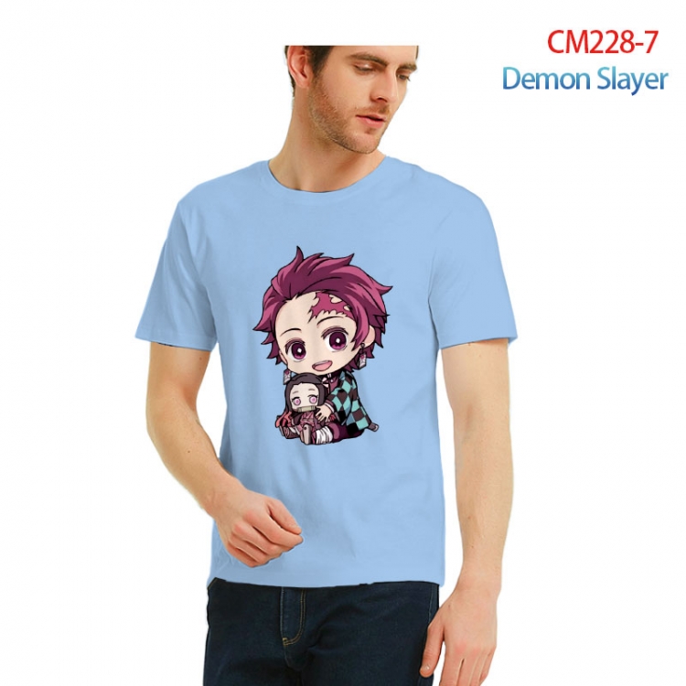 Demon Slayer Kimets Printed short-sleeved cotton T-shirt from S to 3XL  CM228-7