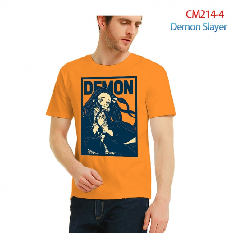 Demon Slayer Kimets Printed short-sleeved cotton T-shirt from S to 3XL  CM214-4