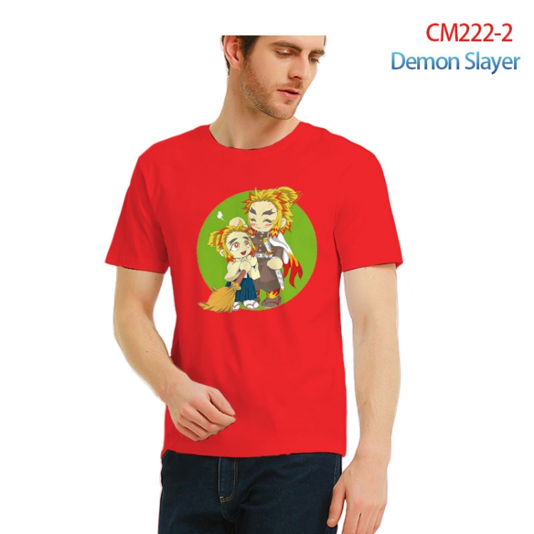 Demon Slayer Kimets Printed short-sleeved cotton T-shirt from S to 3XL   CM222-2