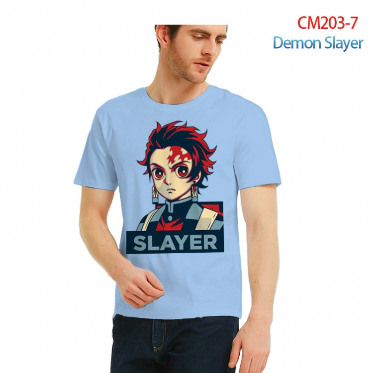 Demon Slayer Kimets Printed short-sleeved cotton T-shirt from S to 3XL  CM203-7